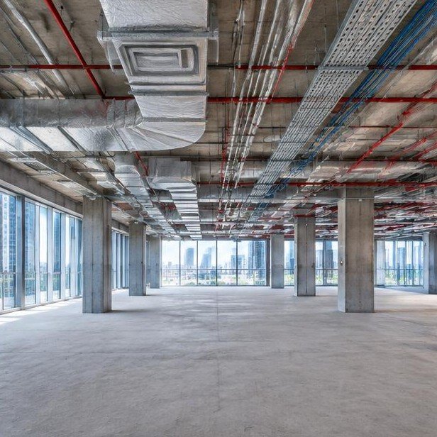 Design concept visualization of base-build mep for commercial developments