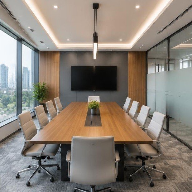 Design concept visualization of meeting rooms for corporate & workplace