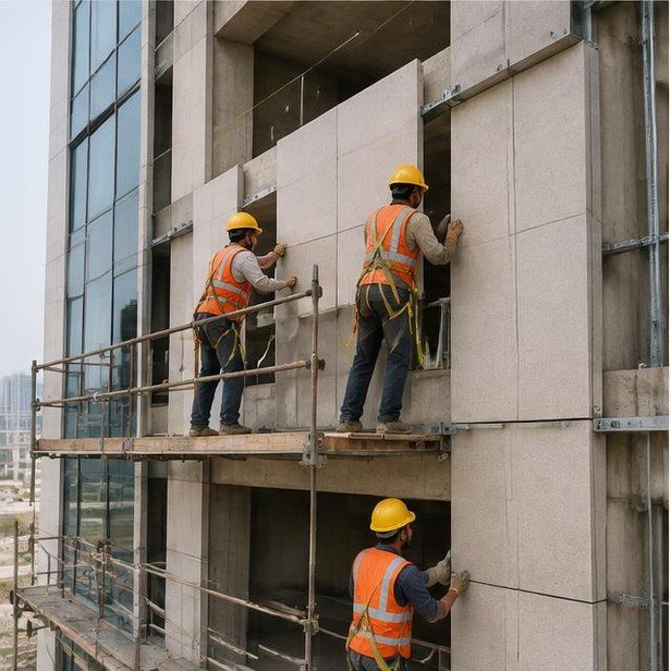 Construction work package visualization: Facade & external envelope for Corporate & Workplace