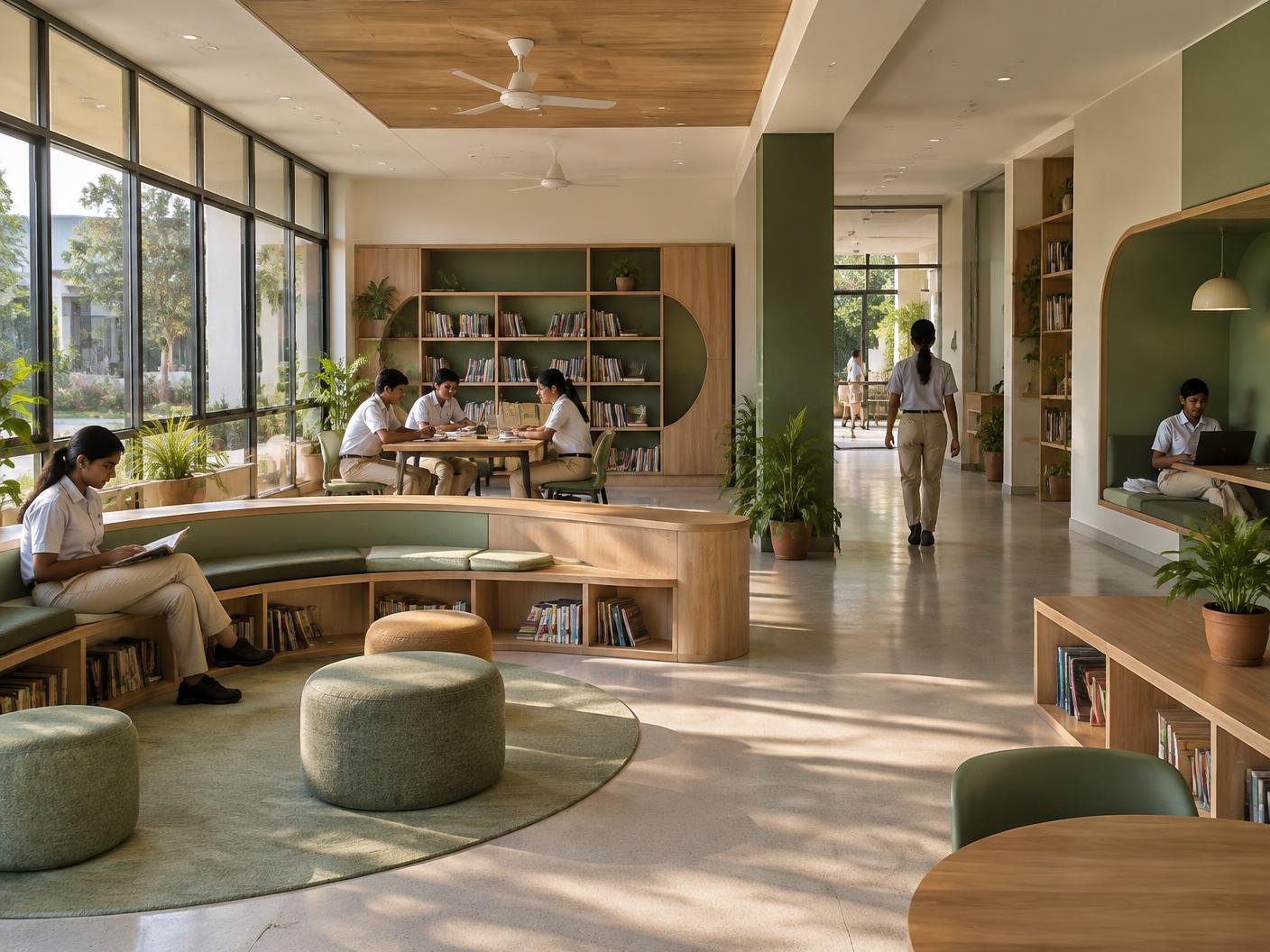 Institutional learning commons interior