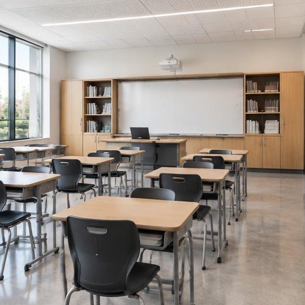 Design concept visualization of classrooms for education
