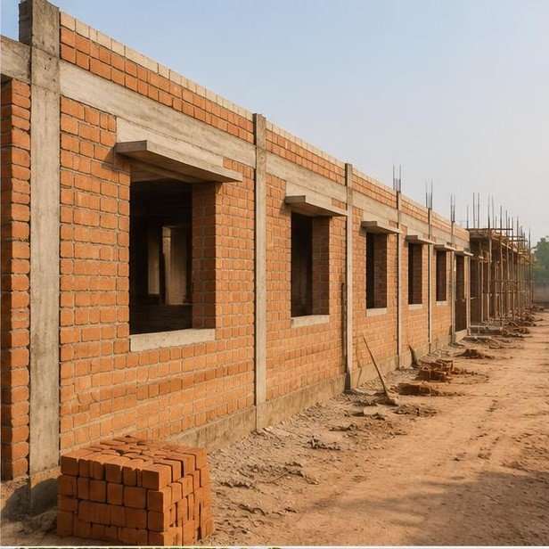 Construction work package visualization: Classroom block construction for Education