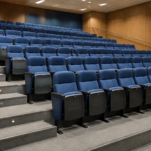 Auditorium seating produced by Woods Genie for education spaces