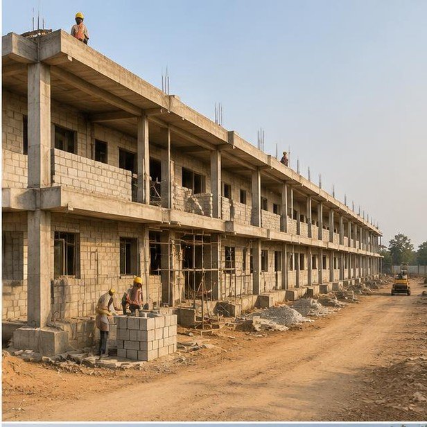 Construction work package visualization: Building blocks & slabs for Government & Institutions