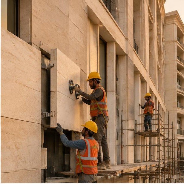 Construction work package visualization: External envelope & cladding for Hotels & Hospitality