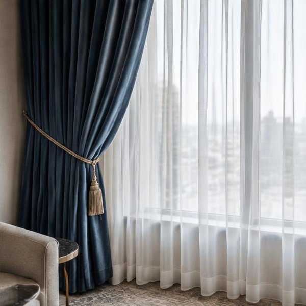 Curtains & drapery produced by Woods Genie for hotels hospitality spaces