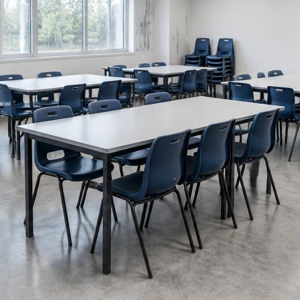 Canteen tables & chairs produced by Woods Genie for industrial facilities spaces