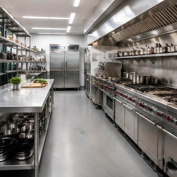 Design concept visualization of kitchen fit-out for restaurants & f&b
