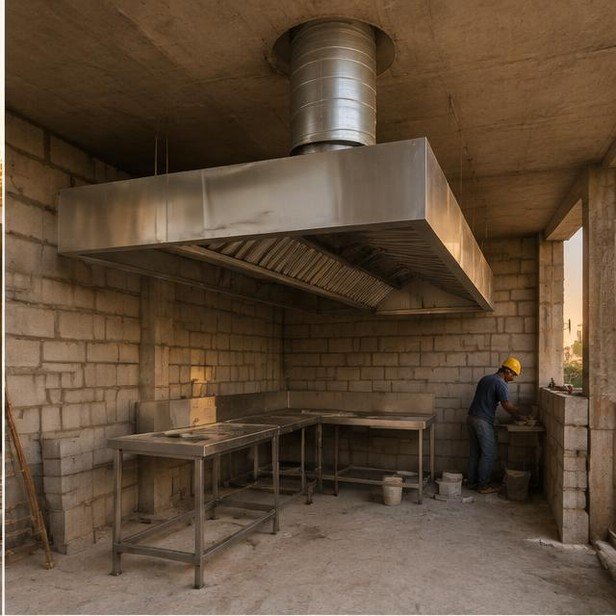 Construction work package visualization: Kitchen structural provisions for Restaurants & F&B