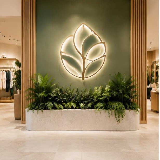 Design concept visualization of signage & branding for retail & showrooms