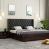 Maroon Wings Quilted Bed