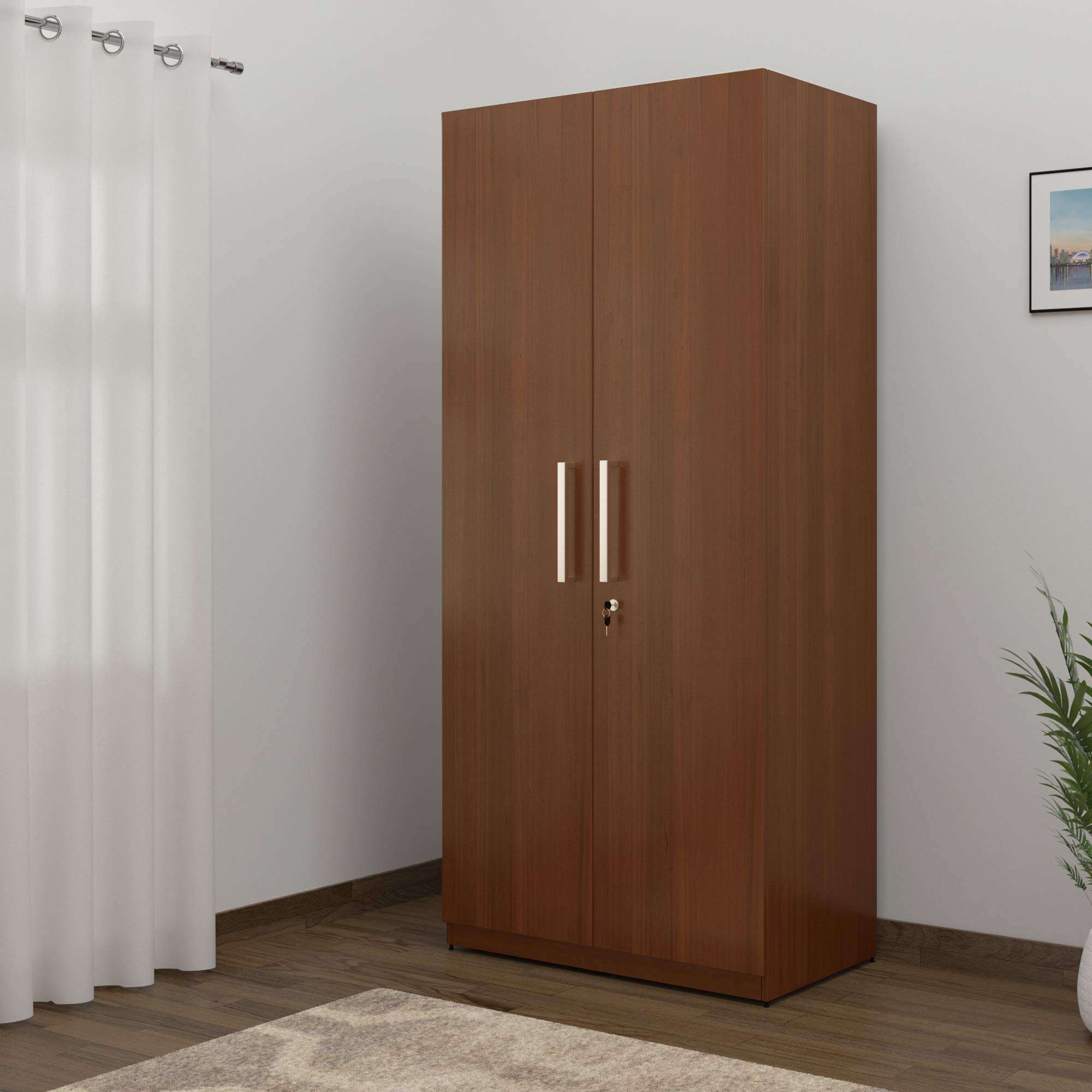 Wooden 2 Door Almirah Woods Genie   71dAgg1JWnL 