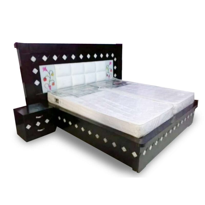 Plywood Designer Bed with Storage Box