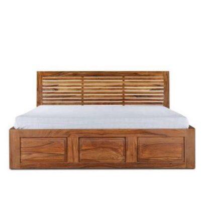 Solid Wooden Bed with Storage Box