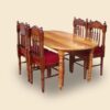 Solid Wood with Cushion Seats Dining Set 4 Seater