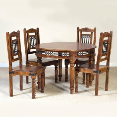 4 seater round dining table