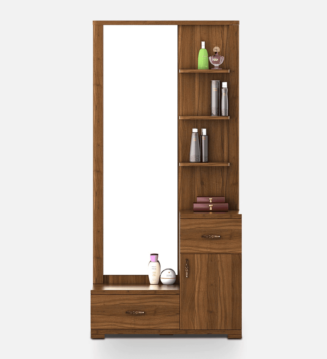 Buy Sorin Dressing Table With Wardrobe (Exotic Teak Finish) at 35% OFF  Online | Wooden Street